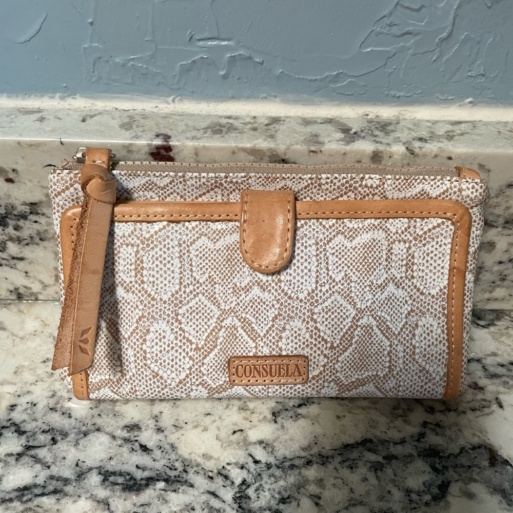 Consuela Tan and Cream Wallets with Elegant Design